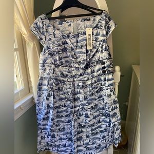 Retrolicious winter sleigh print. Size 1x New with tags